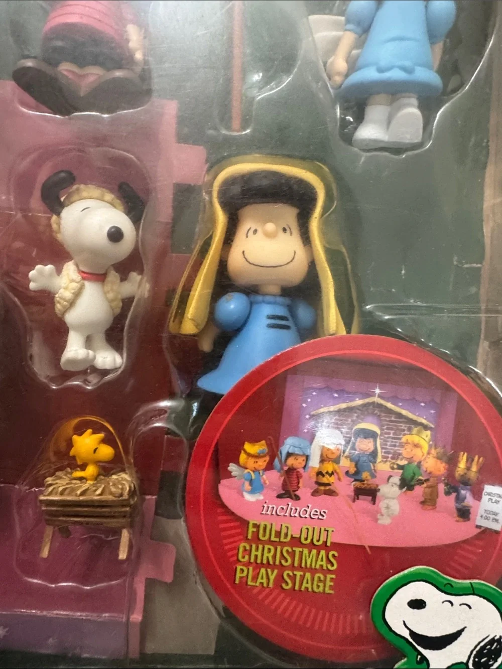 Peanuts Mini Figure Nativity Set CHRISTMAS PLAY 2010 Pageant Fold-Out Stage Box